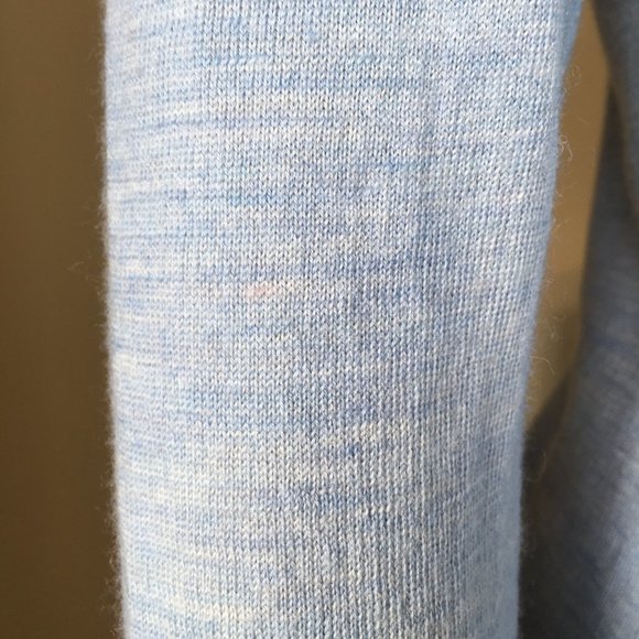 BADGLEY MISCHKA Blue Long-sleeve Merino Sweater, Small - Picture 9 of 14